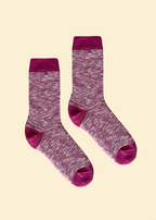 Raspberry Classic Slub Socks