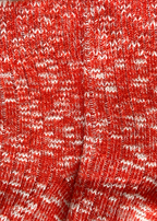 Orange Chunky Knit Socks