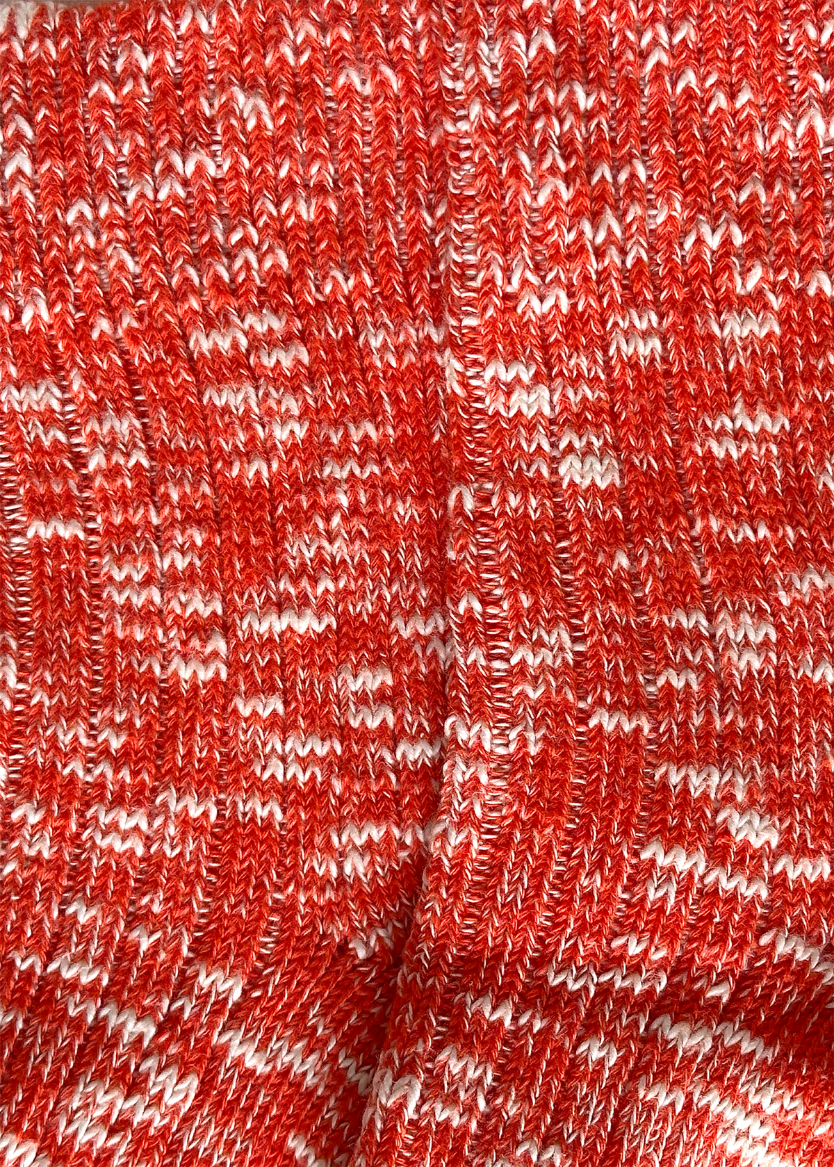 Orange Chunky Knit Socks