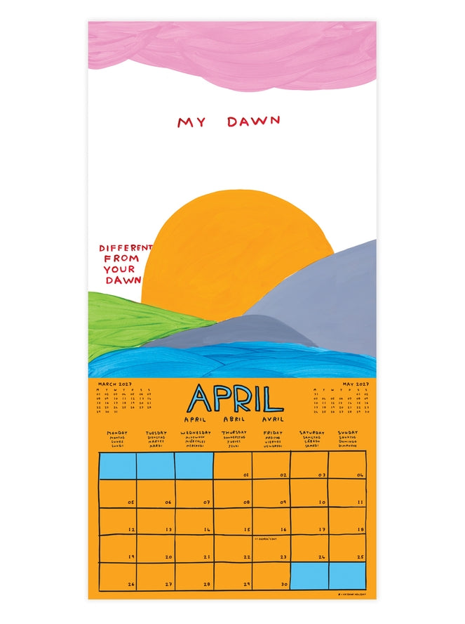 Official and Exclusive David Shrigley 2027 Calendar - PRE-ORDER