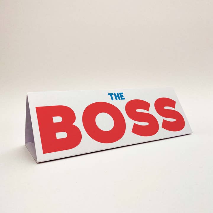 Office Space Three-Sided Desk Sign