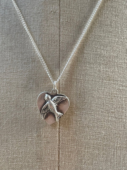 Swallow Heart Necklace