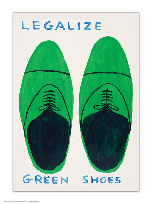 Legalize Green Shoes - Postcard
