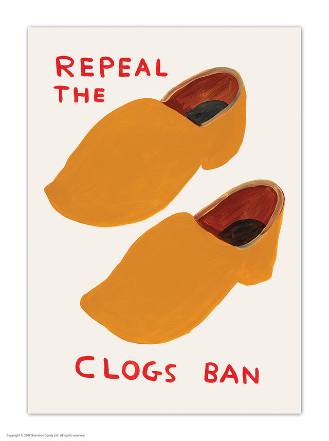 Repeal The Clogs Ban - Postcard