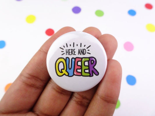 Here and Queer Badge
