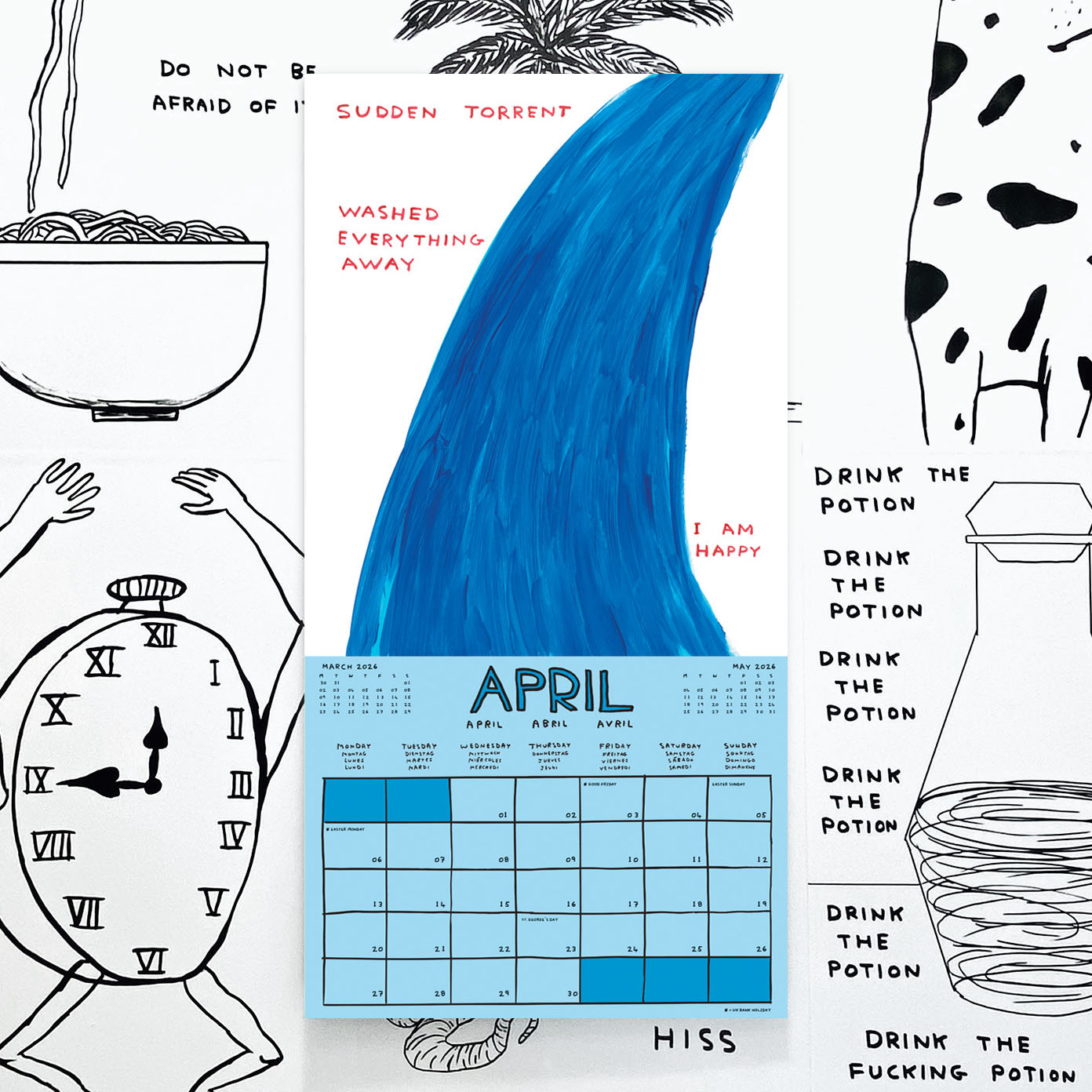 Official and Exclusive David Shrigley 2026 Calendar