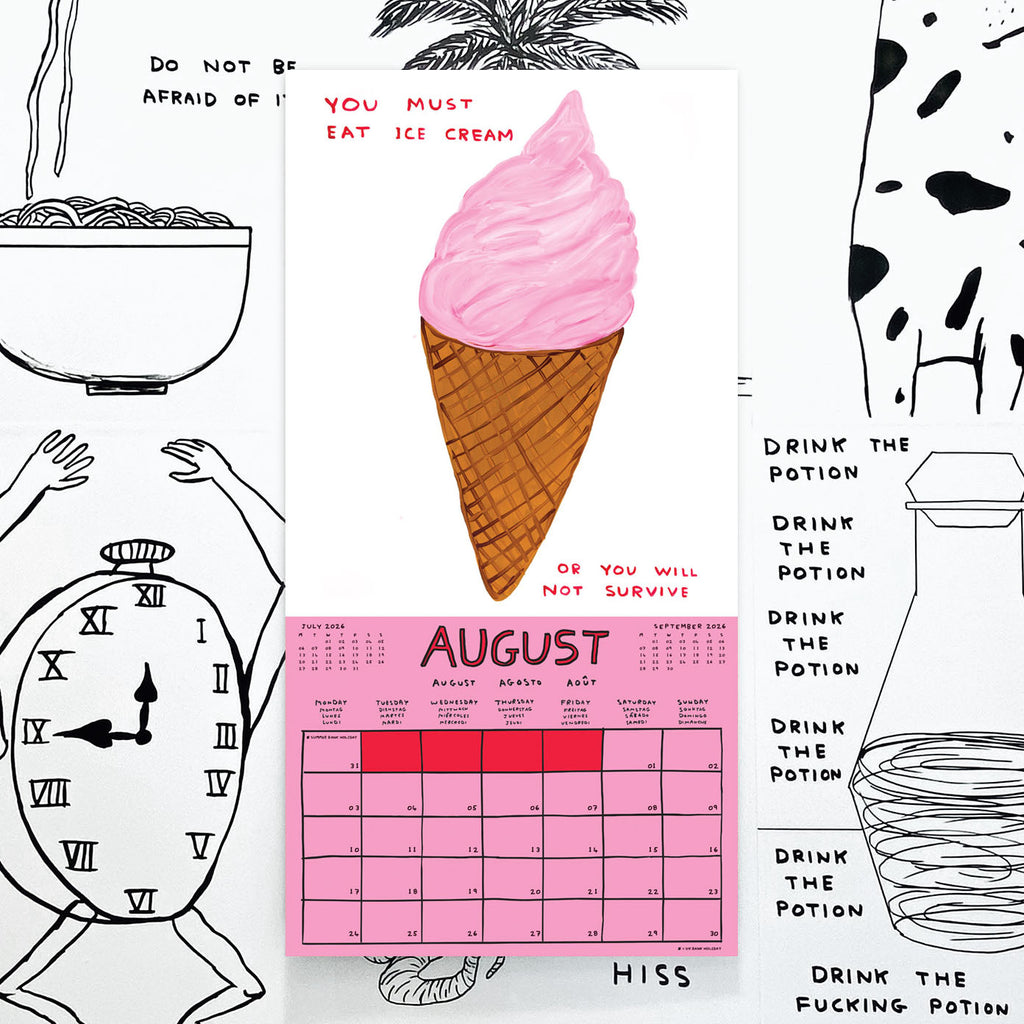 Official and Exclusive David Shrigley 2026 Calendar