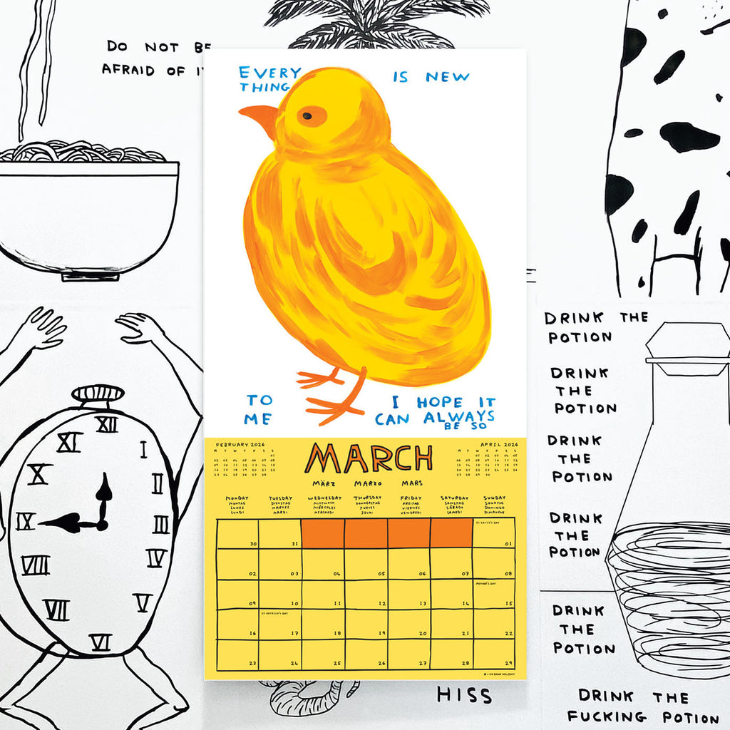 Official and Exclusive David Shrigley 2026 Calendar