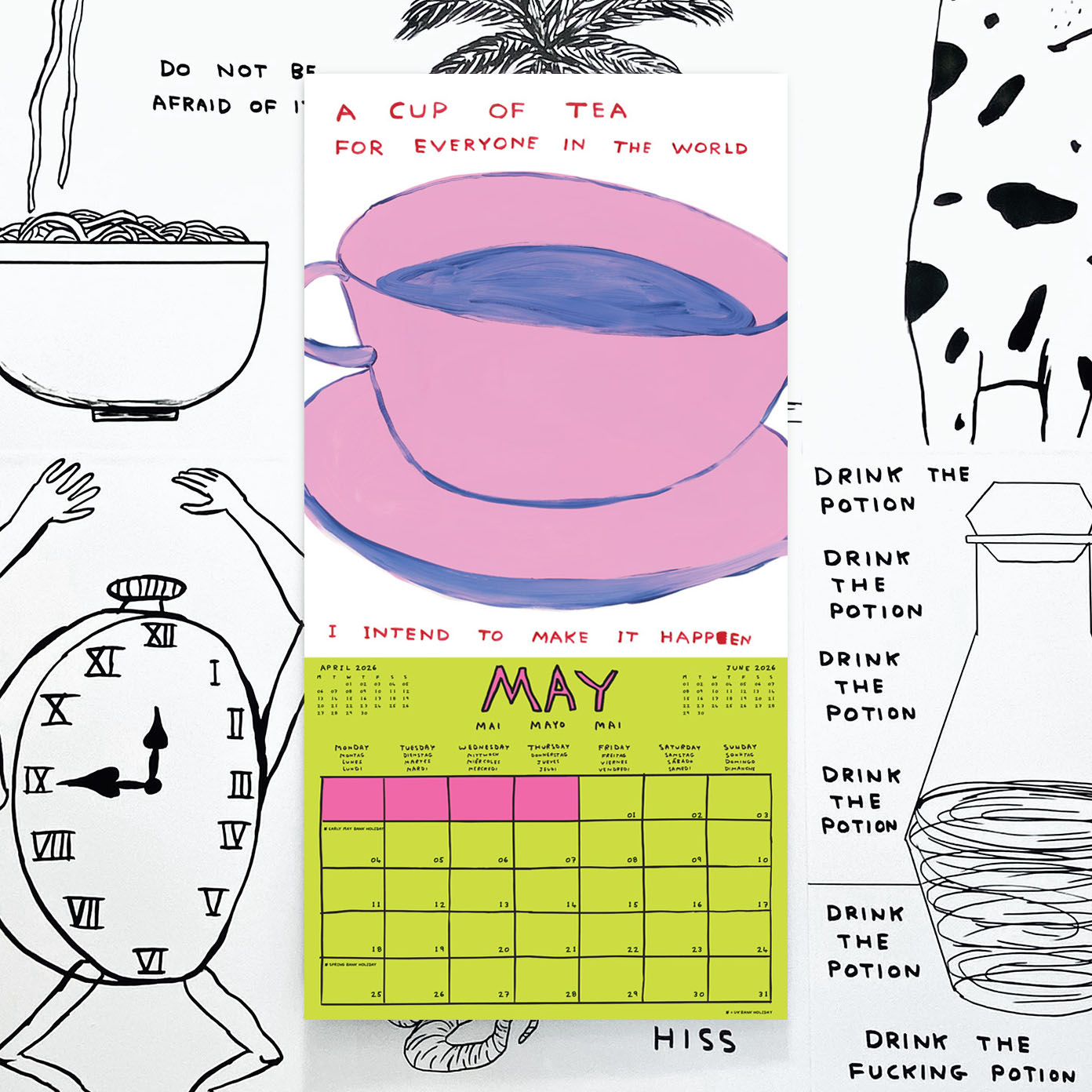 Official and Exclusive David Shrigley 2026 Calendar