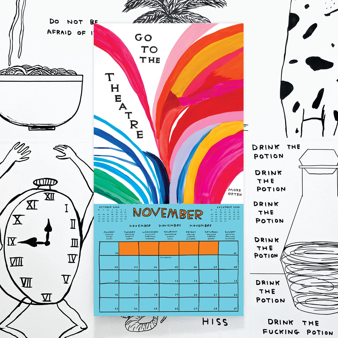 Official and Exclusive David Shrigley 2026 Calendar