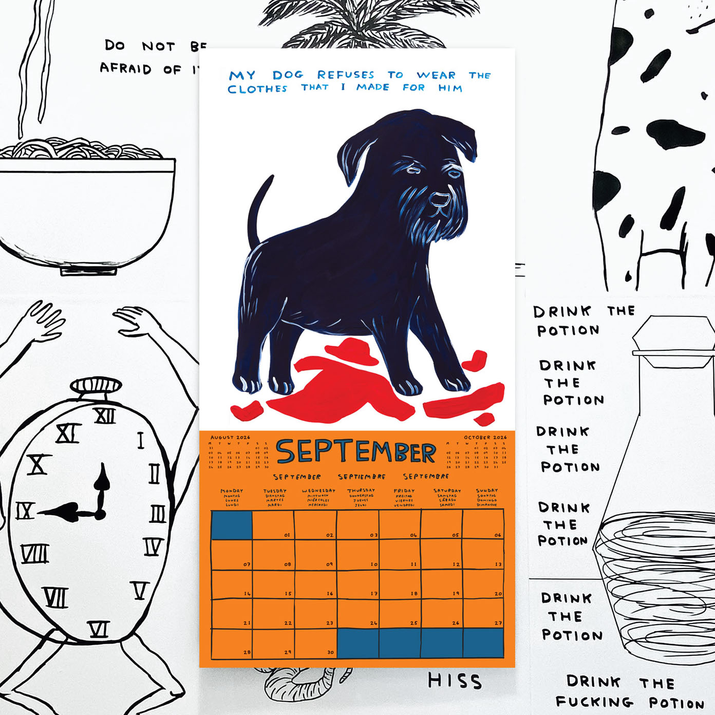 Official and Exclusive David Shrigley 2026 Calendar