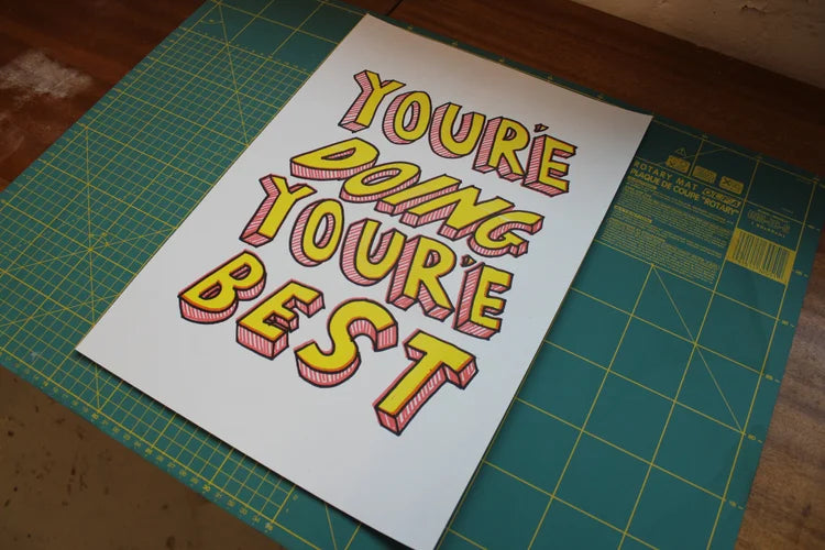 You're Doing You're Best Riso Print
