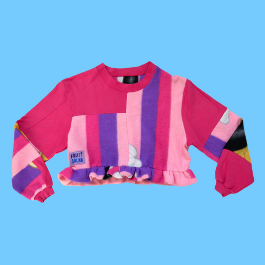 Frill Minnie Crop Sweatshirt
