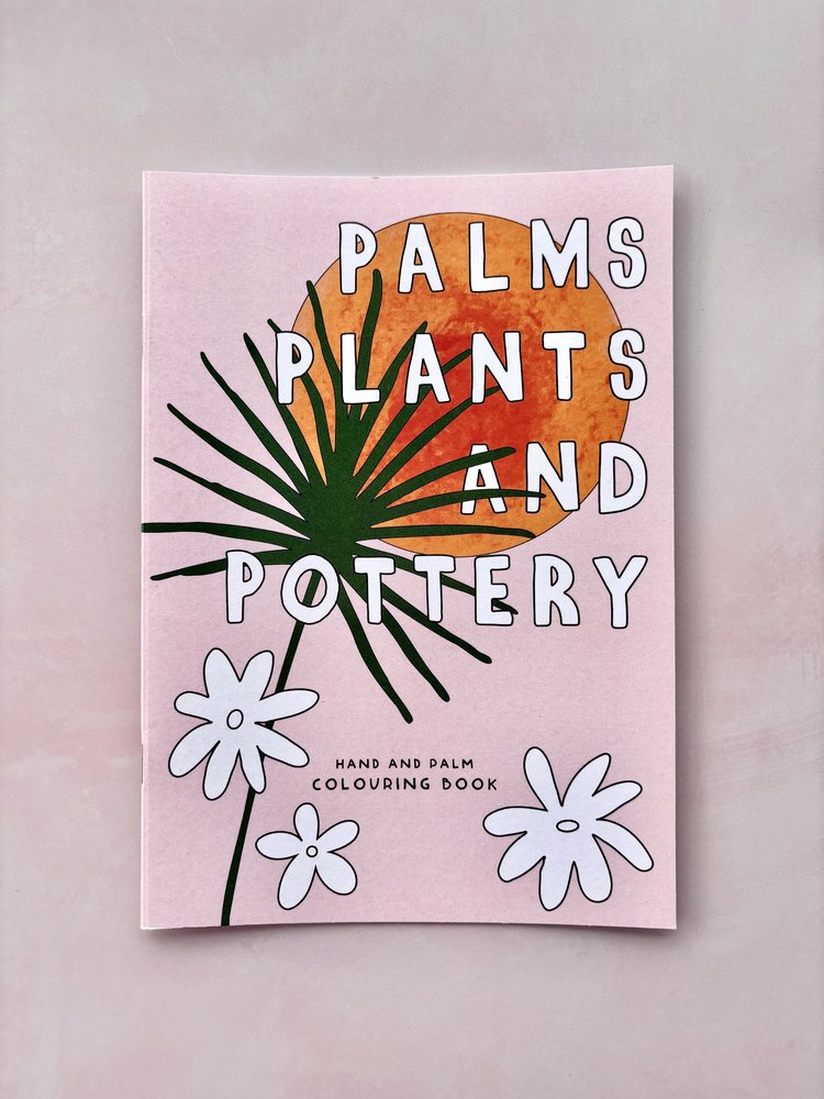 PALMS, PLANTS AND POTTERY COLOURING BOOK
