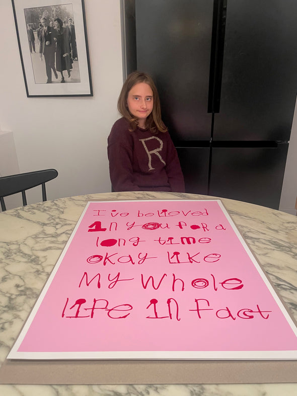 I've believed in you for a long time...Original Screen Print-Neighbourhood Store 