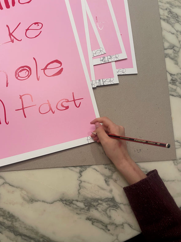 I've believed in you for a long time...Original Screen Print-Neighbourhood Store 