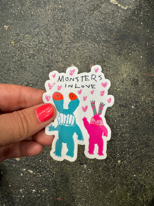 Monsters In Love - Sticker by Mr Rees-Neighbourhood Store 