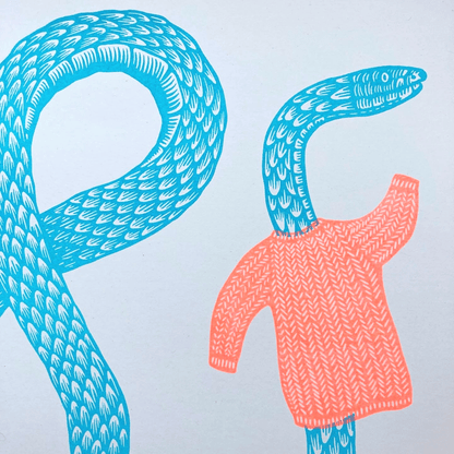 Semi Snaked - Riso Print