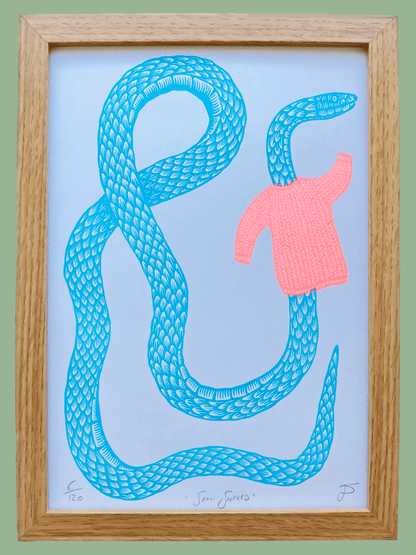 Semi Snaked - Riso Print