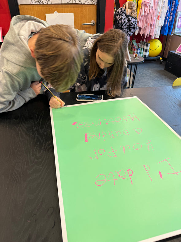 I'd date you for a hundred lifetimes - Original Screen Print-Neighbourhood Store 