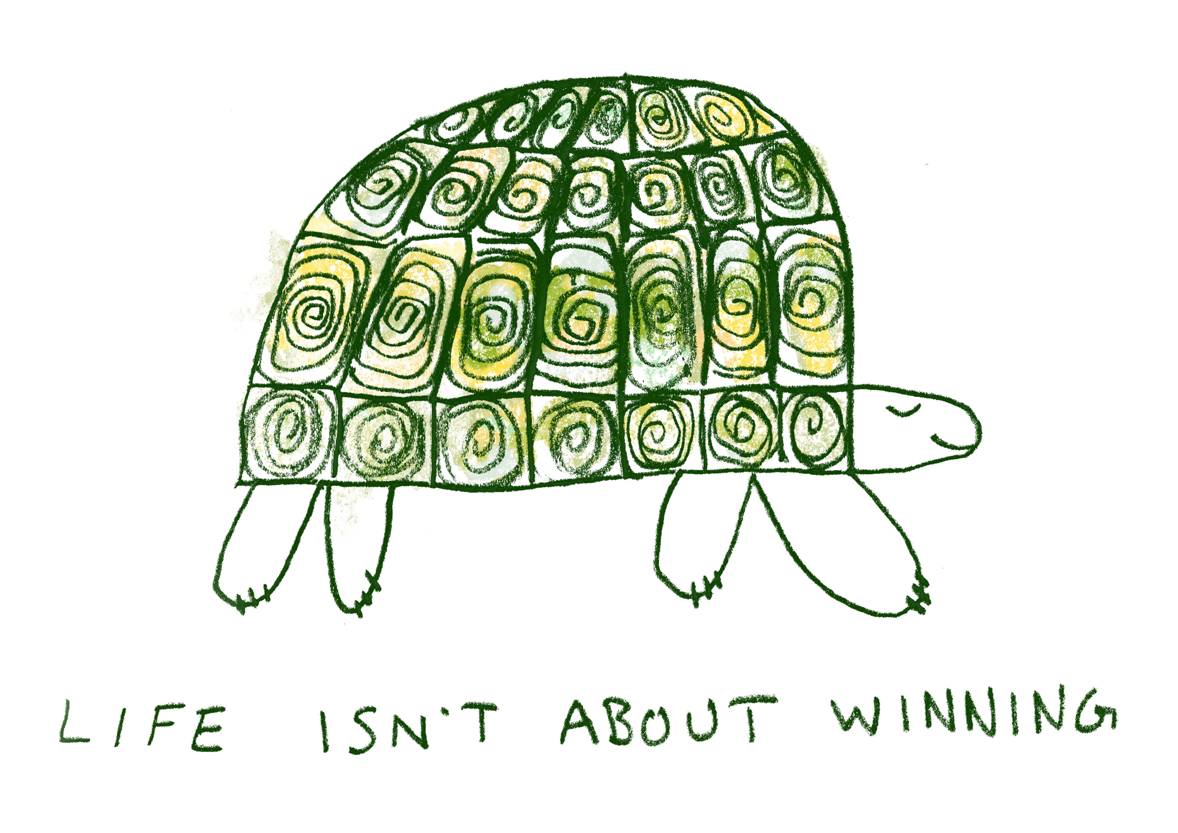 Life Isn’t About Winning A3 Art Print-Neighbourhood Store 