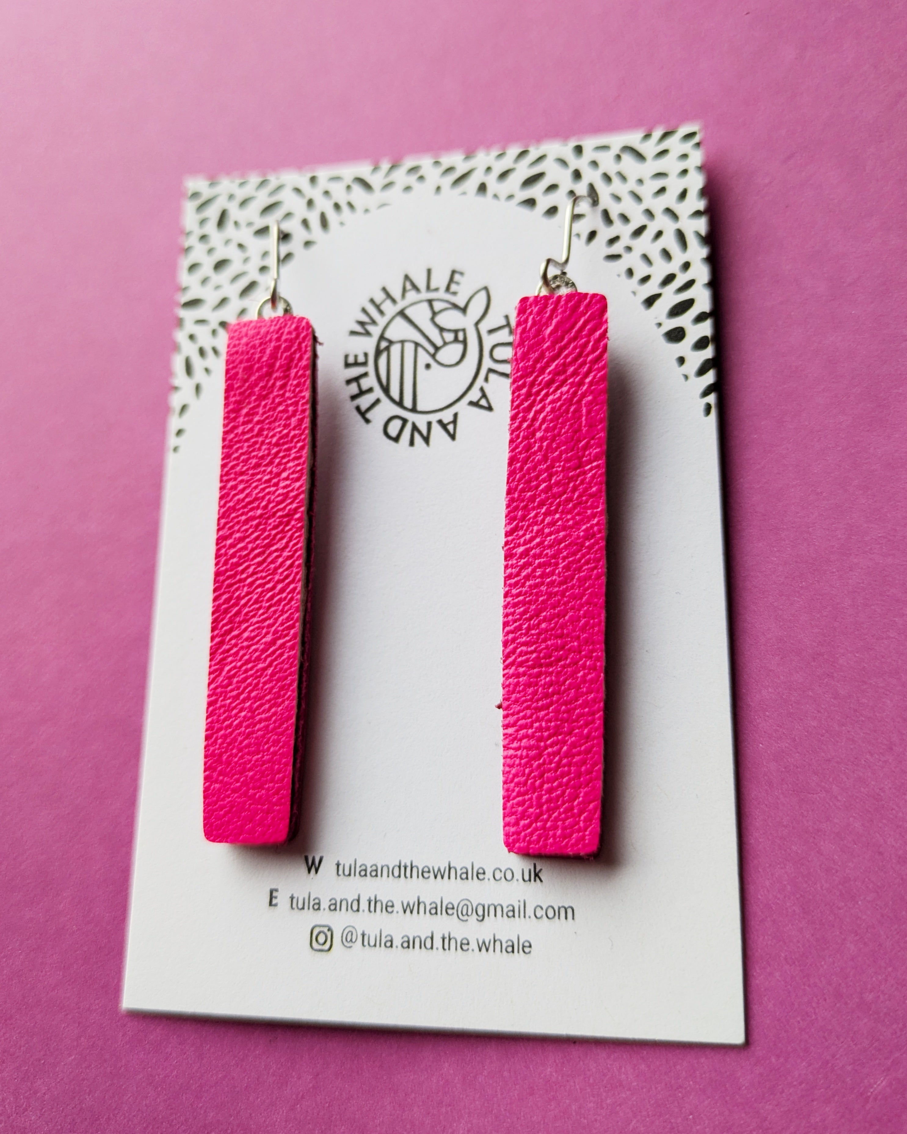Matchstick Earrings - Hot Pink
