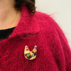 Velvet Shirley or Jasper Brooch