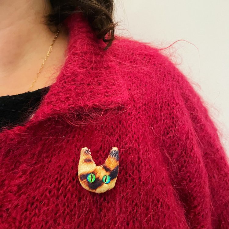 Velvet Shirley or Jasper Brooch