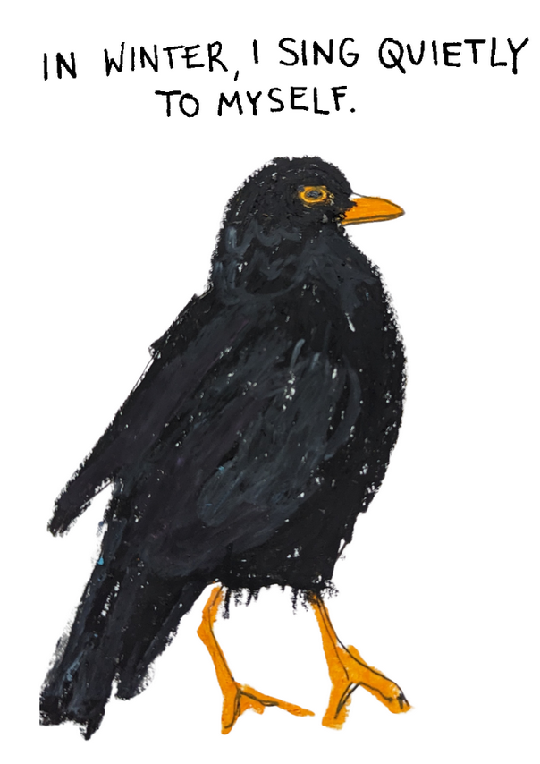 In Winter, I Sing Quietly To Myself Card