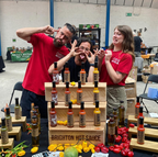 Display of Hot sauces by Brighton Hot Sauce Co