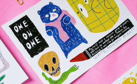 Autobiographical Travels Postcard - Berlin