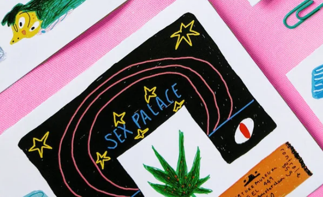 Autobiographical Travels Postcard - Berlin