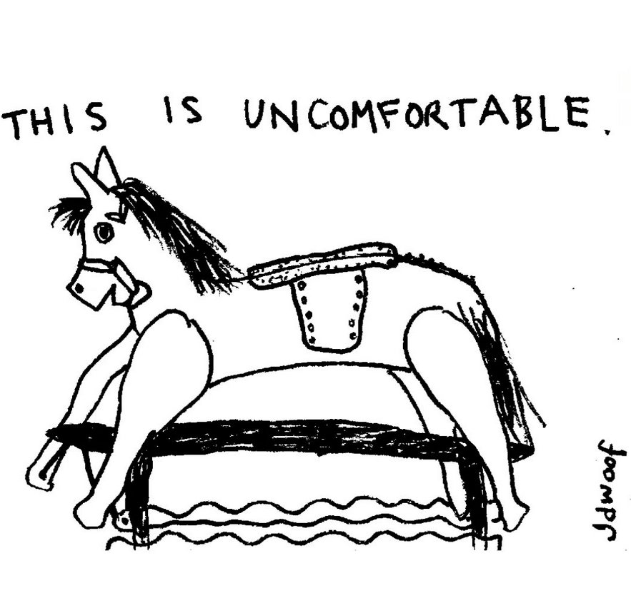 This is uncomfortable print