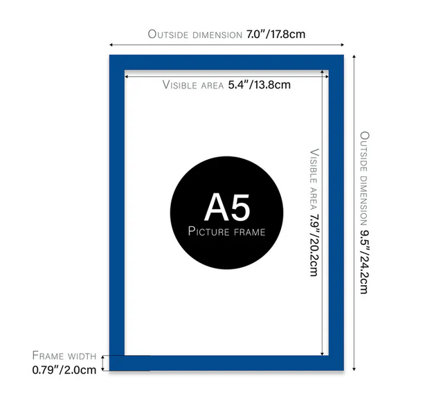 Colourful Picture Frames - Various Sizes