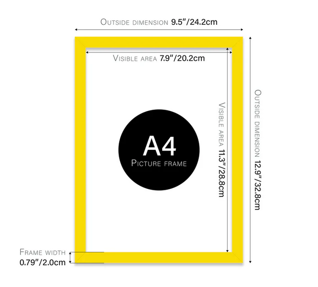 Colourful Picture Frames - Various Sizes