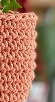 Crocheted Plant Pot