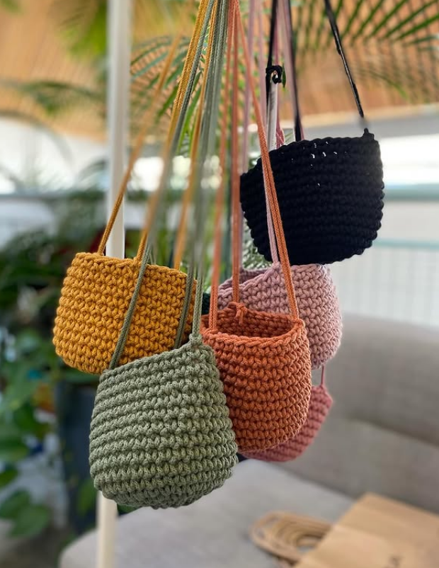 Crocheted Plant Pot