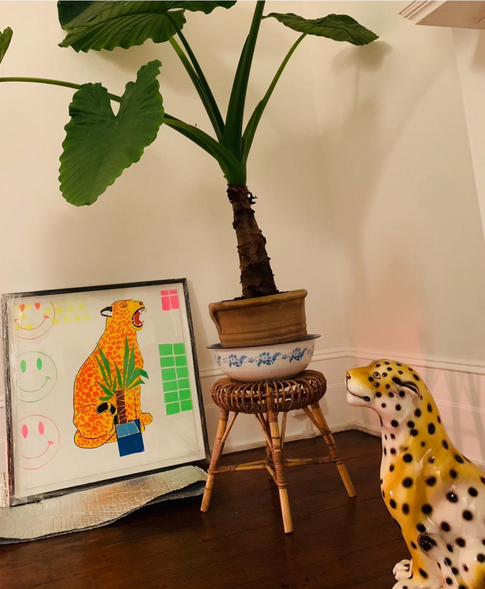 Porcelain Leopard & Yucca [LAST ONE]