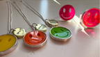 Curly Mark X Silver Spur - Neon Necklaces