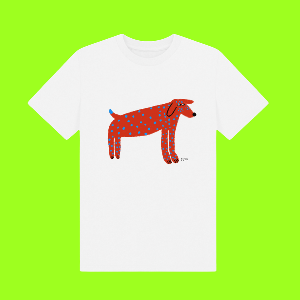 Red Pup Kids Tee