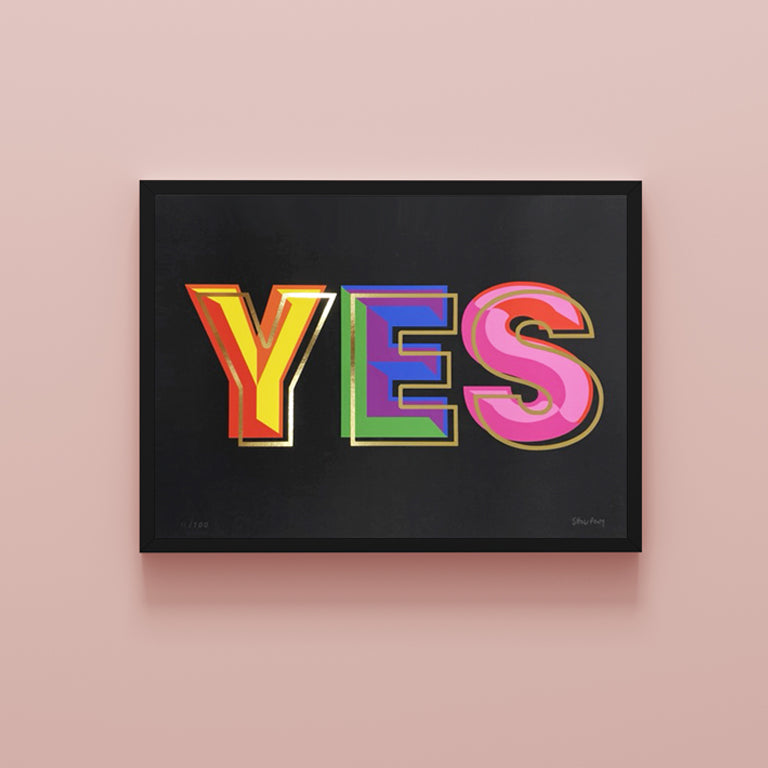 RAINBOW YES (Gold foil). 2023