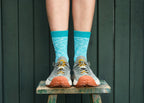 Turquoise Classic Slub Socks