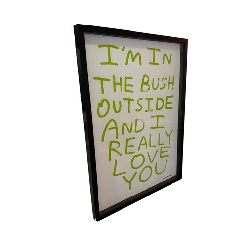 I'm in the Bush Outside Art Print at Neighbourhood Store 