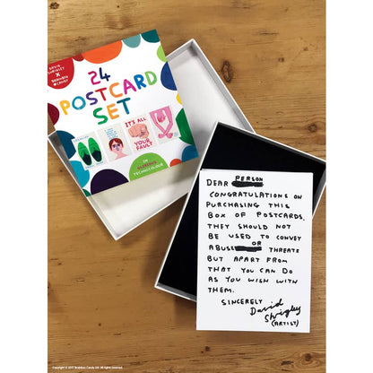 David Shrigley Postcards Gift Boxed - 24 Designs
