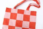 Pink & Orange Checkerboard Tote-Neighbourhood Store 