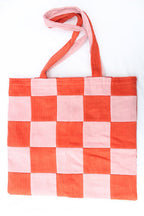 Pink & Orange Checkerboard Tote-Neighbourhood Store 