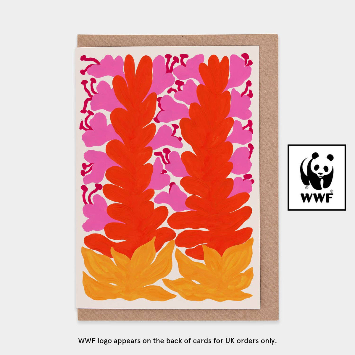 Bromeliad Flowers WWF Greetings Card