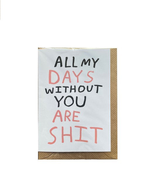 All My Days card by Babak Ganjei - Neighbourhood Store