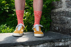 Orange Chunky Knit Socks