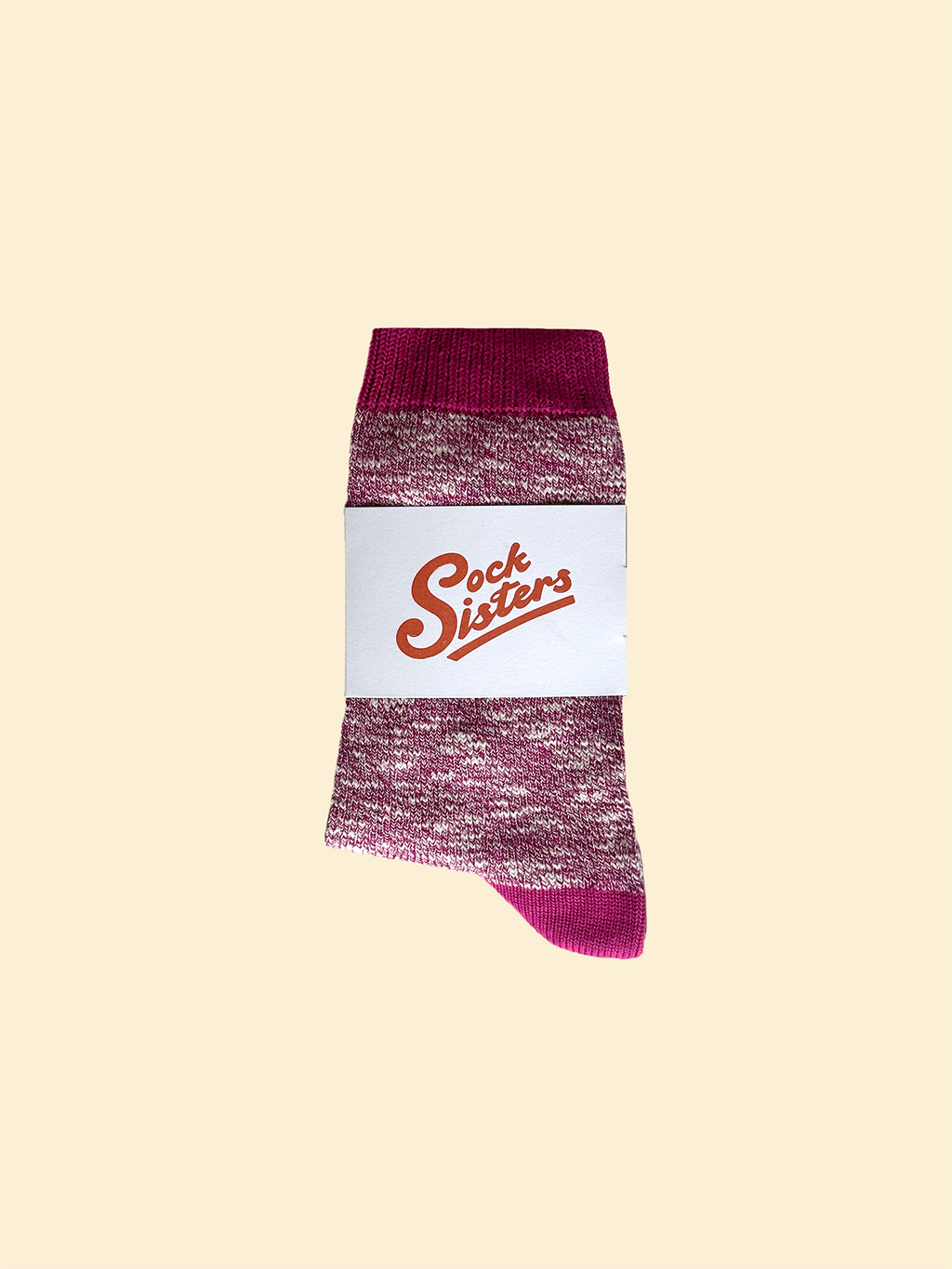 Raspberry Classic Slub Socks